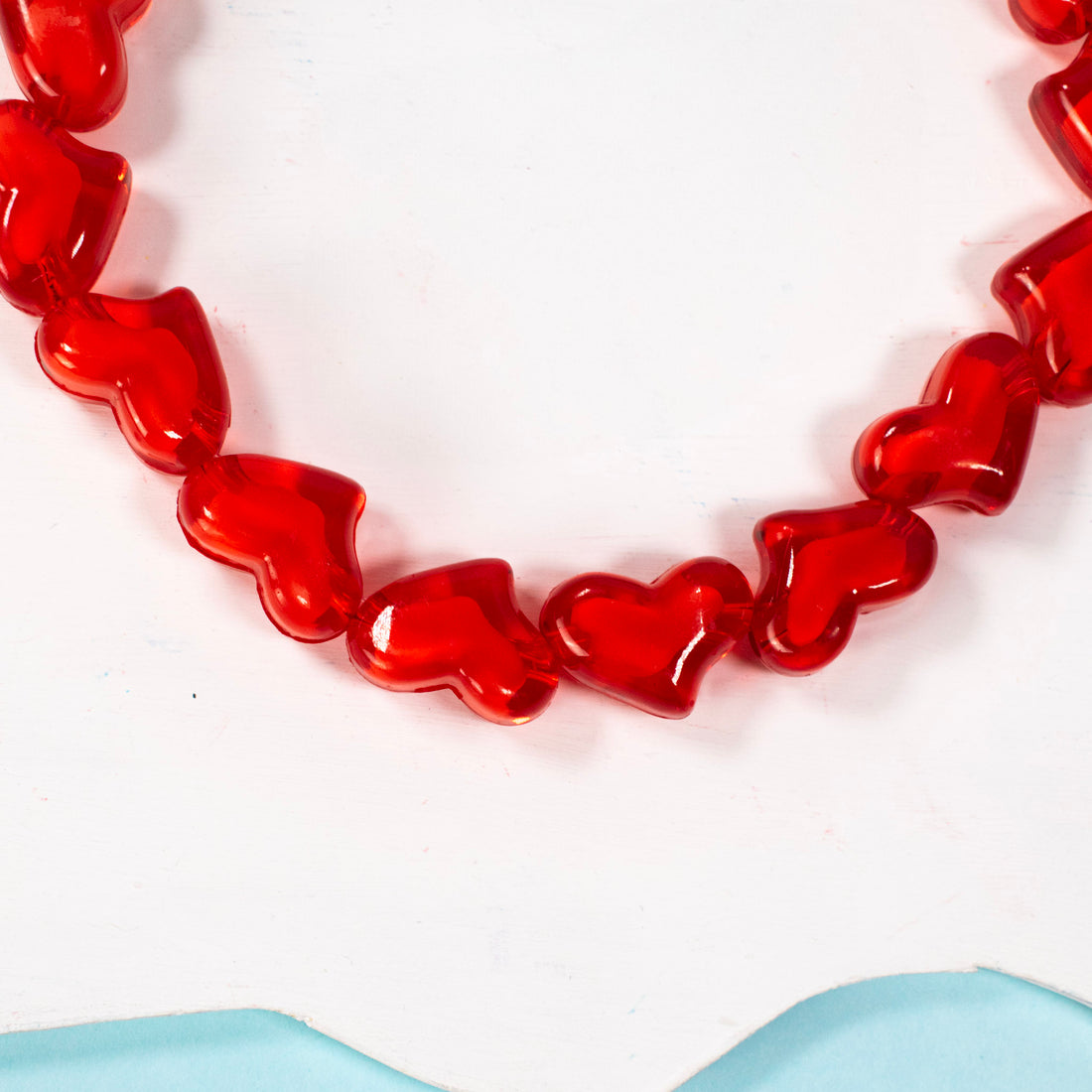 ¡NEW! Collar Corazones Rojo