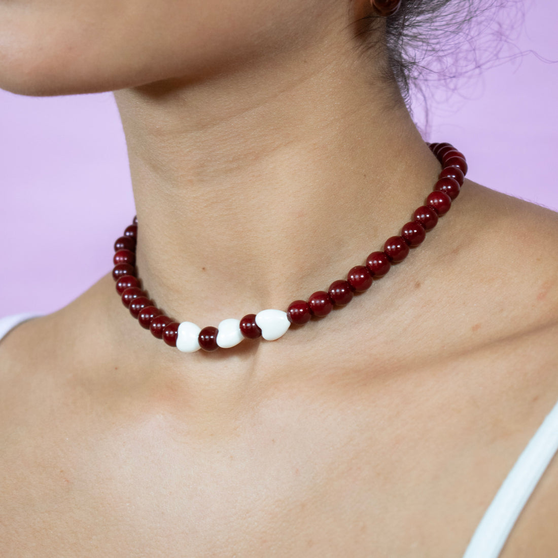 ¡NEW! Collar Rojo Carmesí
