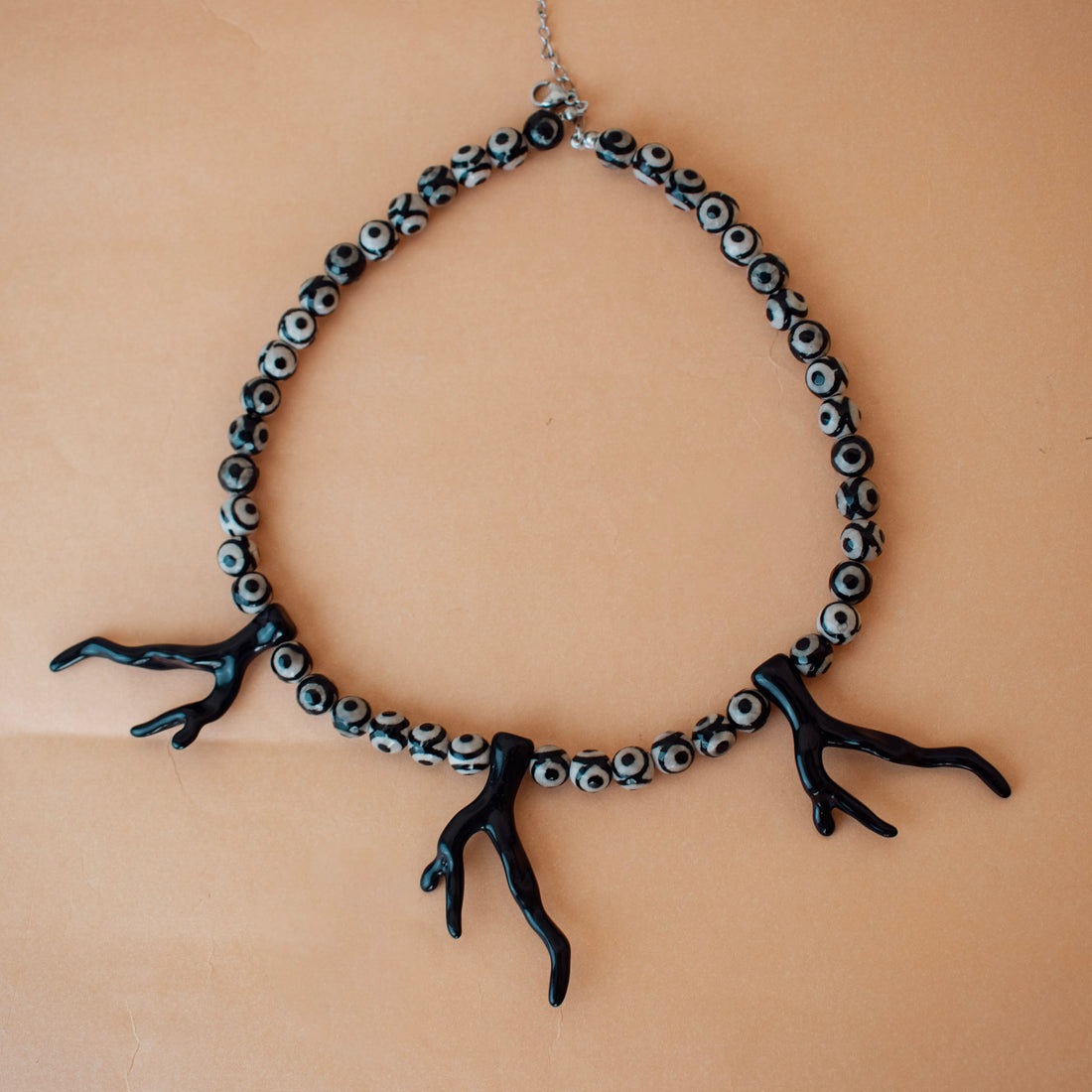 Collar cuentas de Agata Tres Ojos