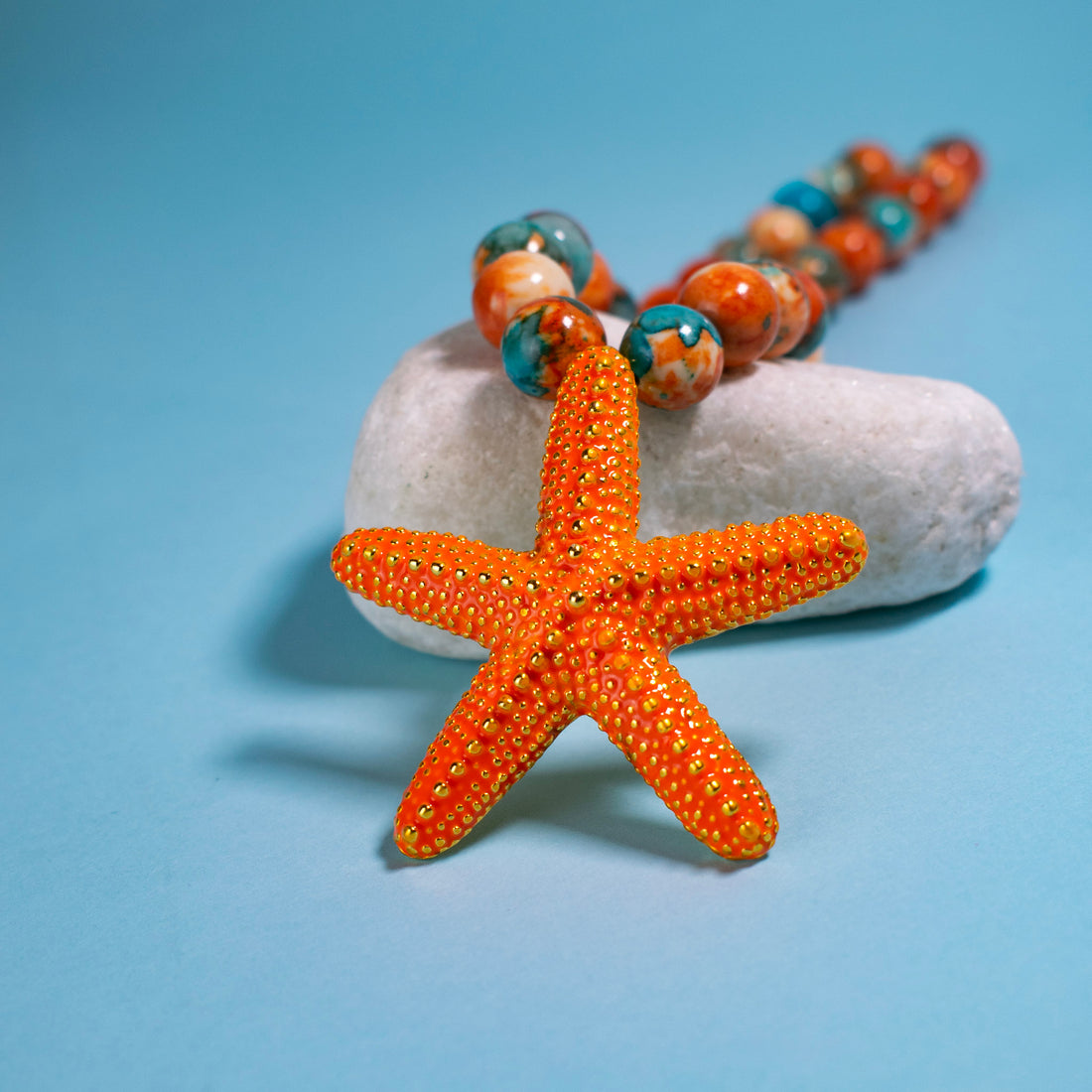 ¡NEW! Collar Luz de Sirena Naranja