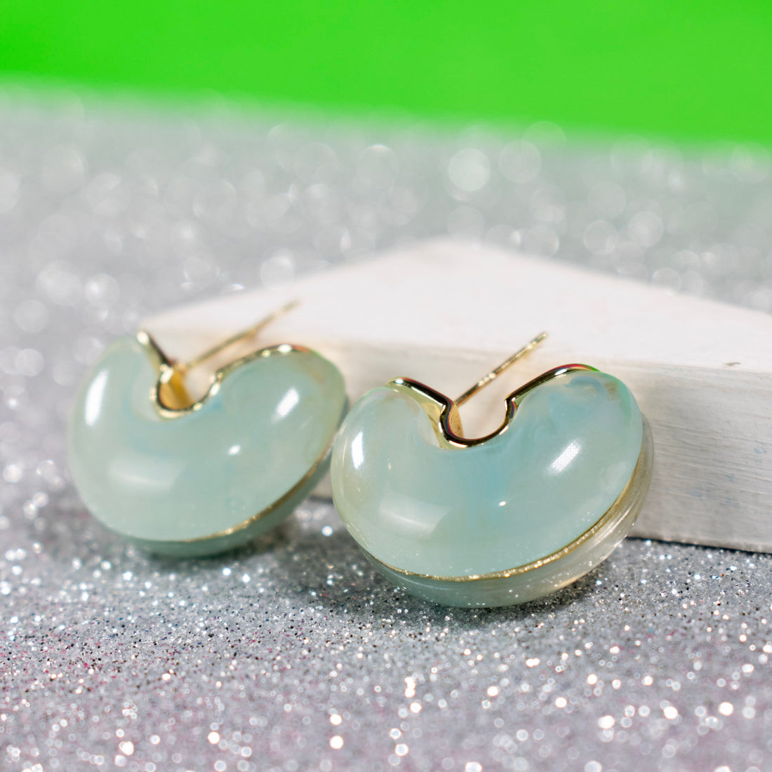 ¡NEW! Candongas Jade Azul