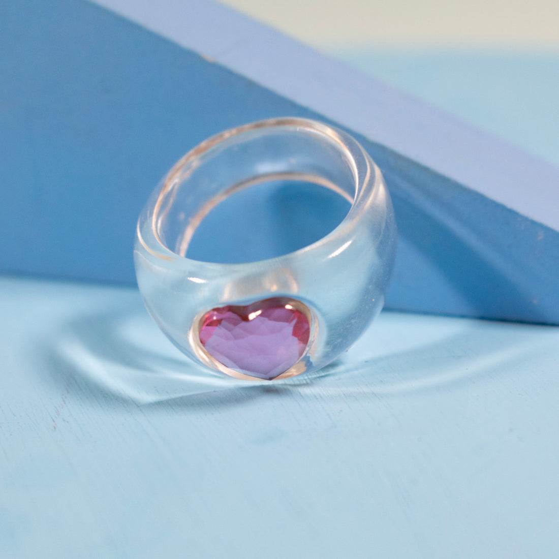 ¡NEW! Anillo Mini corazón Rosa - Talla única 7.5