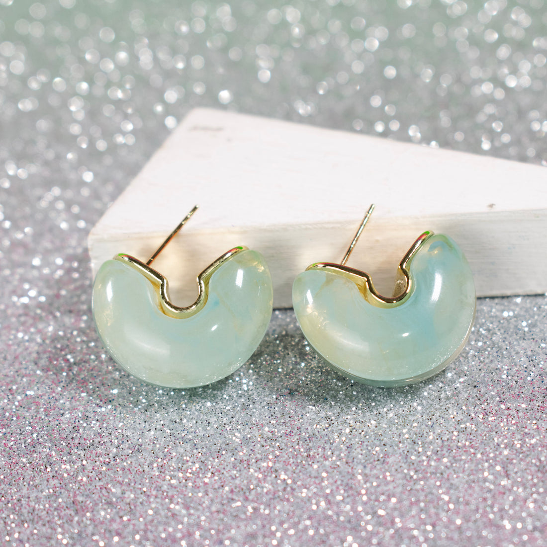 ¡NEW! Candongas Jade Azul