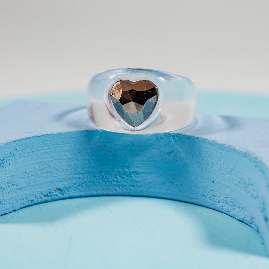 ¡NEW! Anillo Mini corazón Plateado - Talla única 7.5