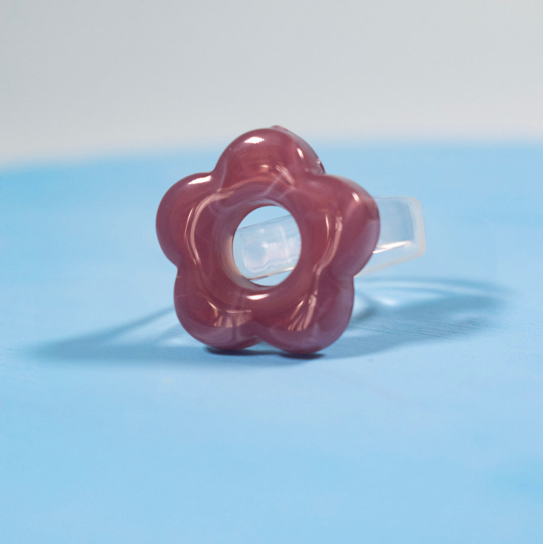 ¡NEW! Anillo Flor Pop Lila- Talla única 7