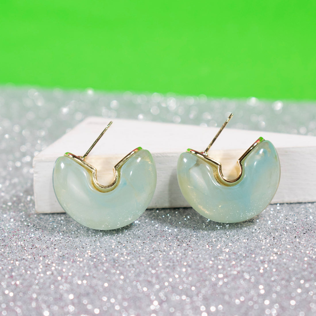 ¡NEW! Candongas Jade Azul
