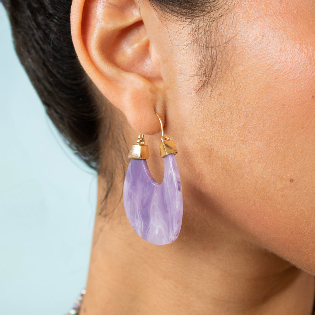 ¡NEW! Aretes Nova Morado