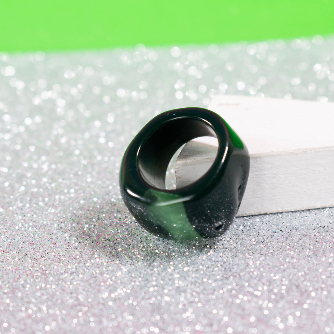 ¡NEW! Anillo Lunar verde - Talla 7