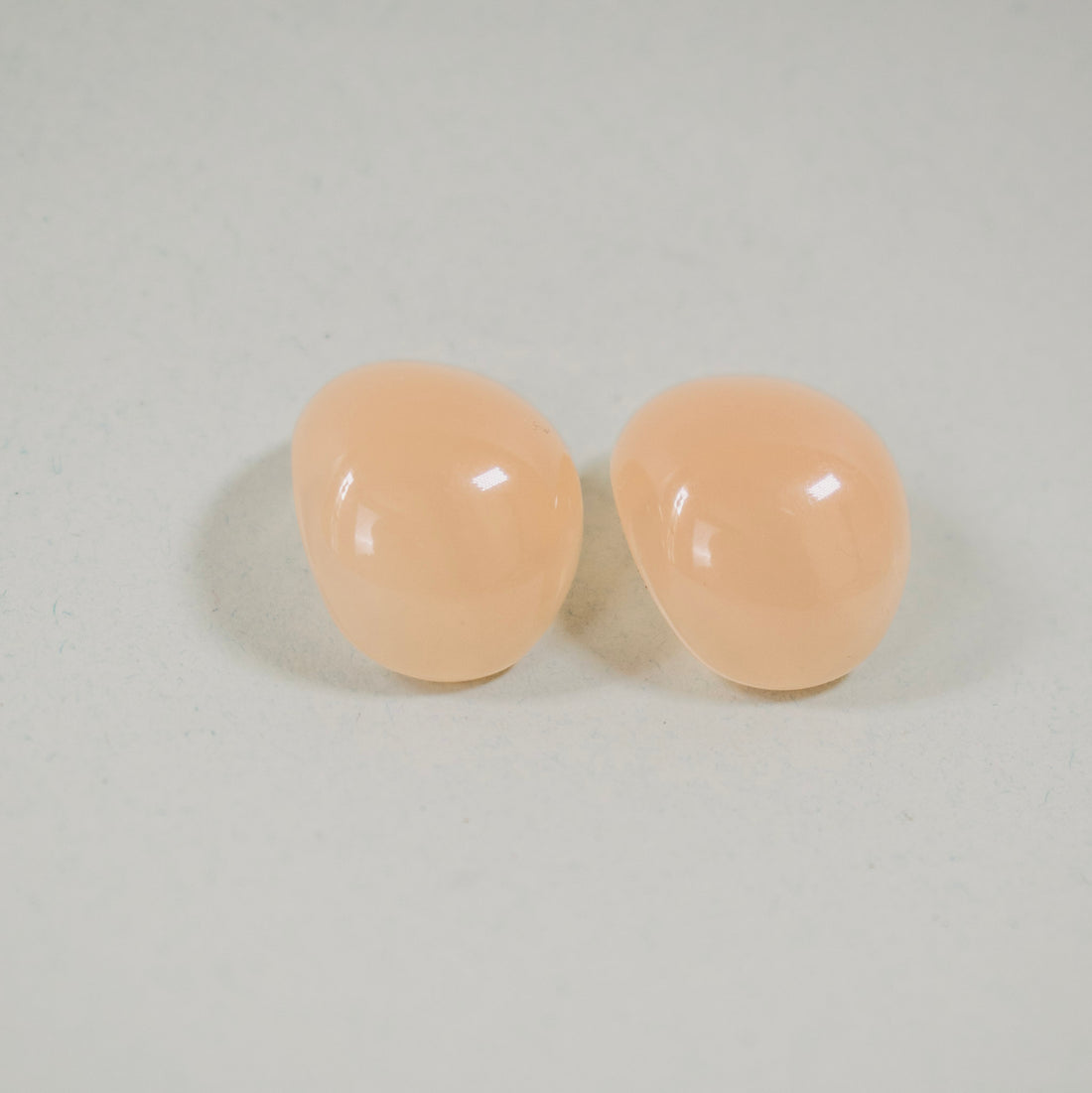 Aretes Acrílico Cristal Salmón