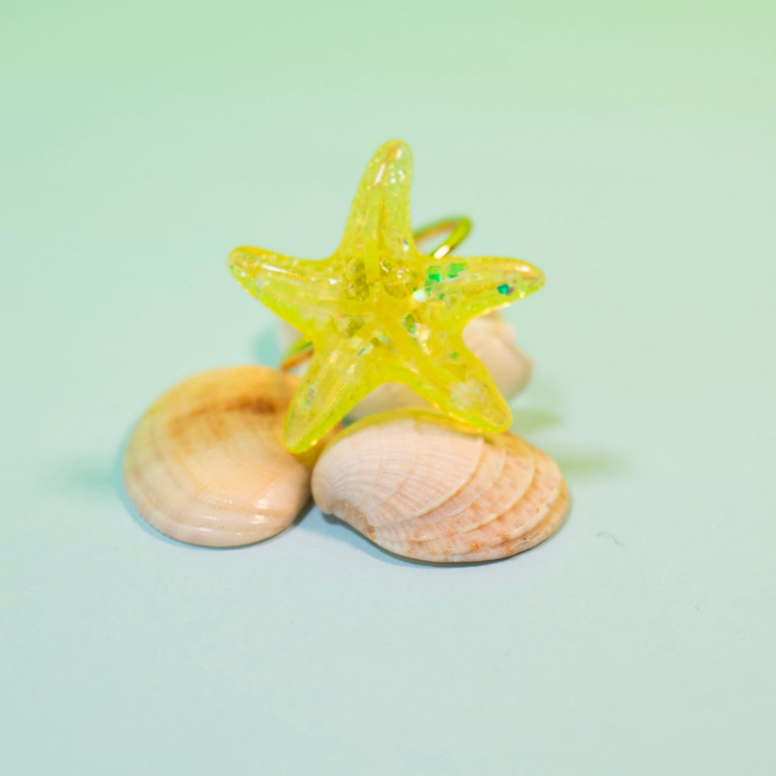 Anillo Estrella de mar Amarillo - Talla única 8