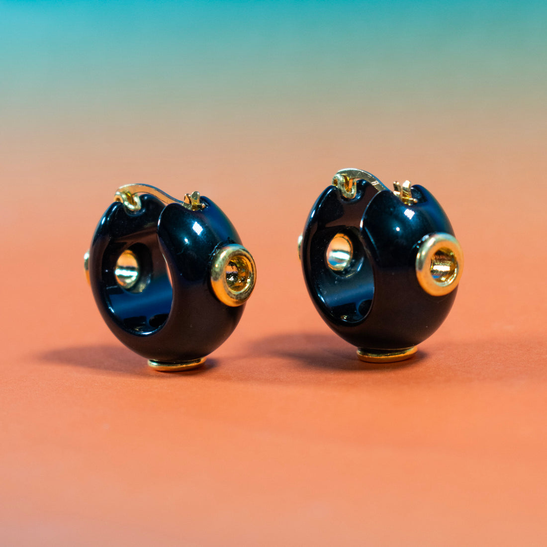 ¡NEW! Mini Candongas Nacar Negro