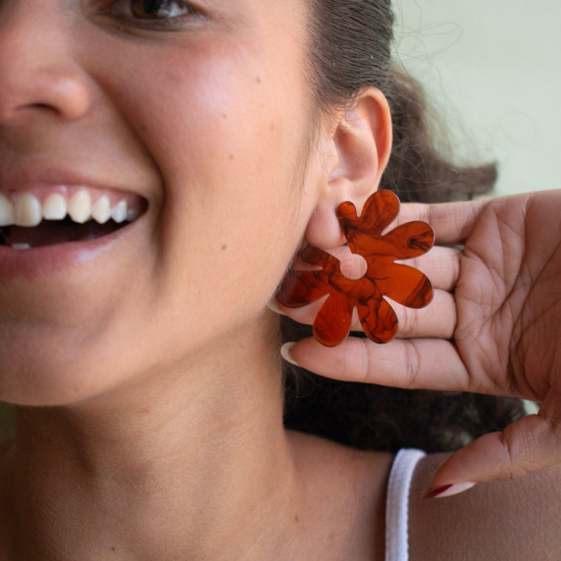 ¡NEW! Aretes Flor Carey