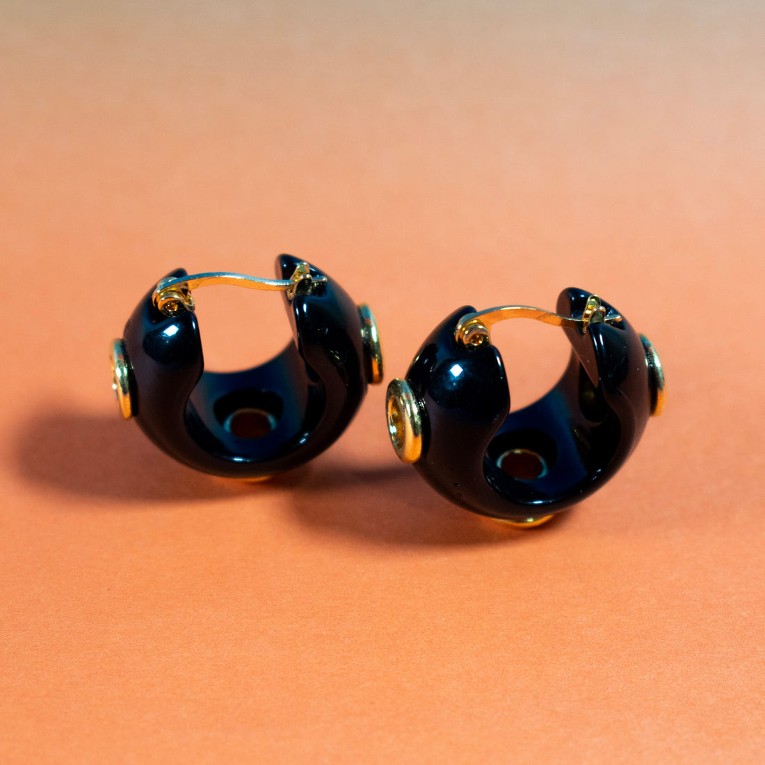 ¡NEW! Mini Candongas Nacar Negro