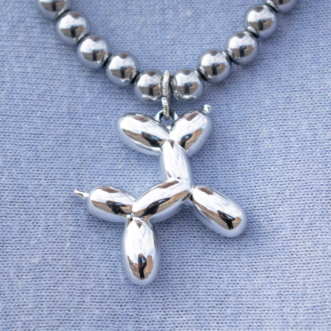 ¡NEW! Collar Pet Globo Plateado