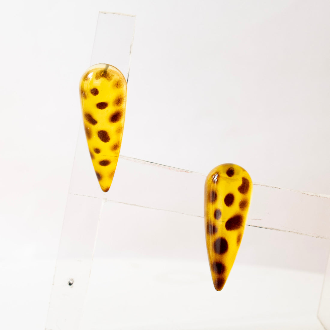 Aretes Diente Animal print