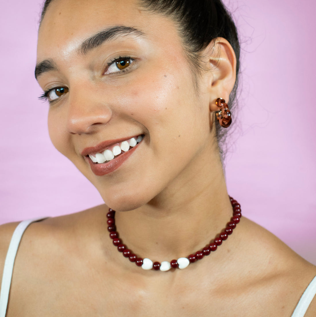 ¡NEW! Collar Rojo Carmesí