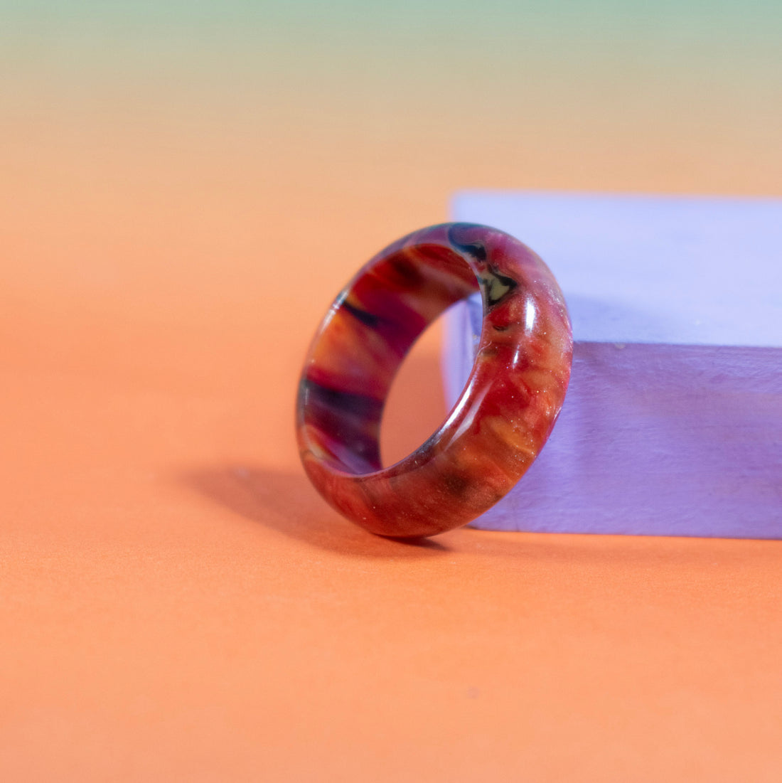 ¡NEW! Anillo aurora Rojo - Talla 7