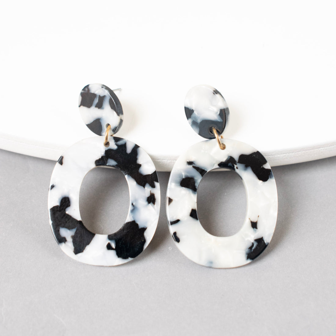 Aretes Acrílico Zafarí Manchas