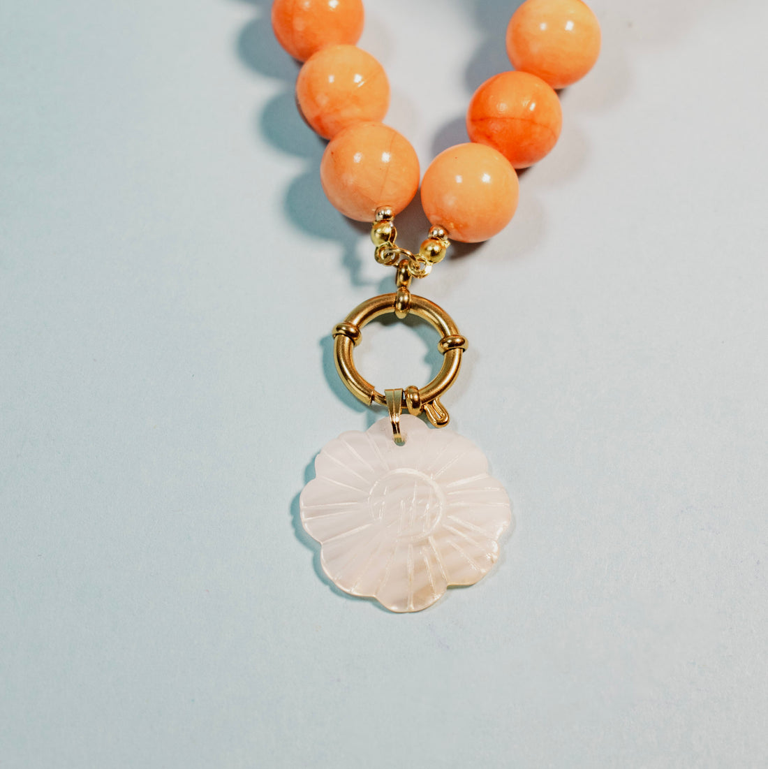 Collar Coral Naranja