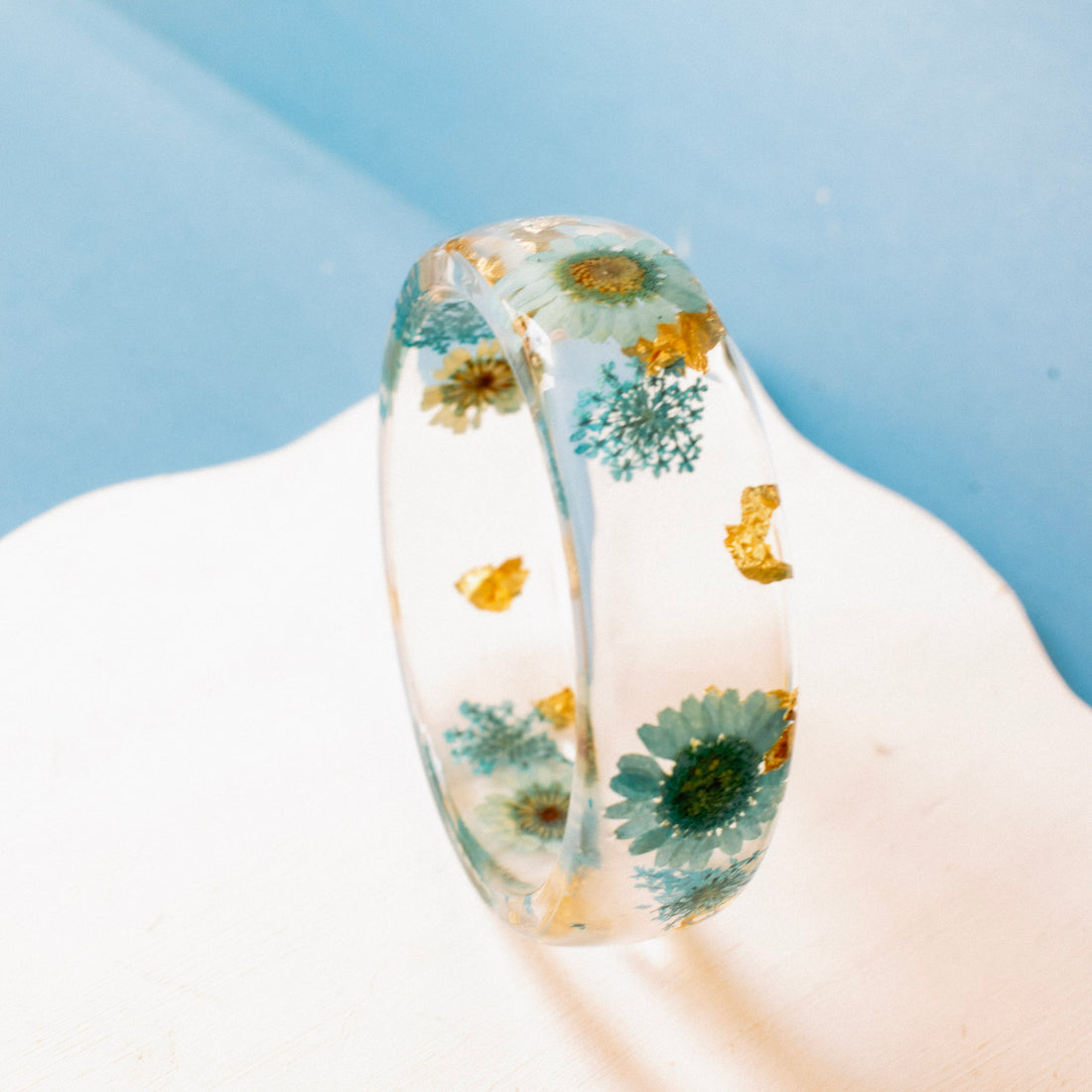 Pulsera Aura Silvestre Azul - Gruesa