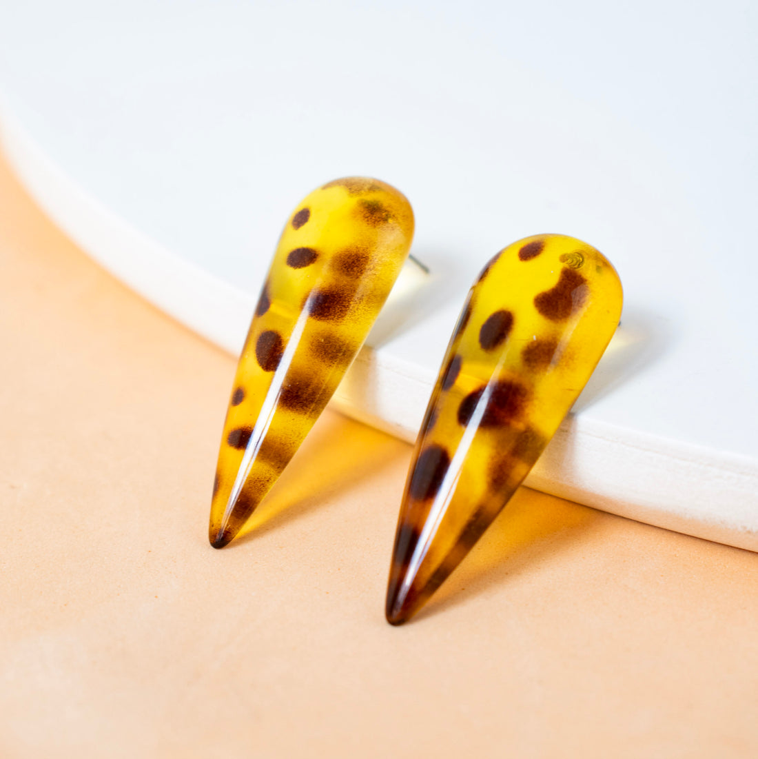Aretes Diente Animal print