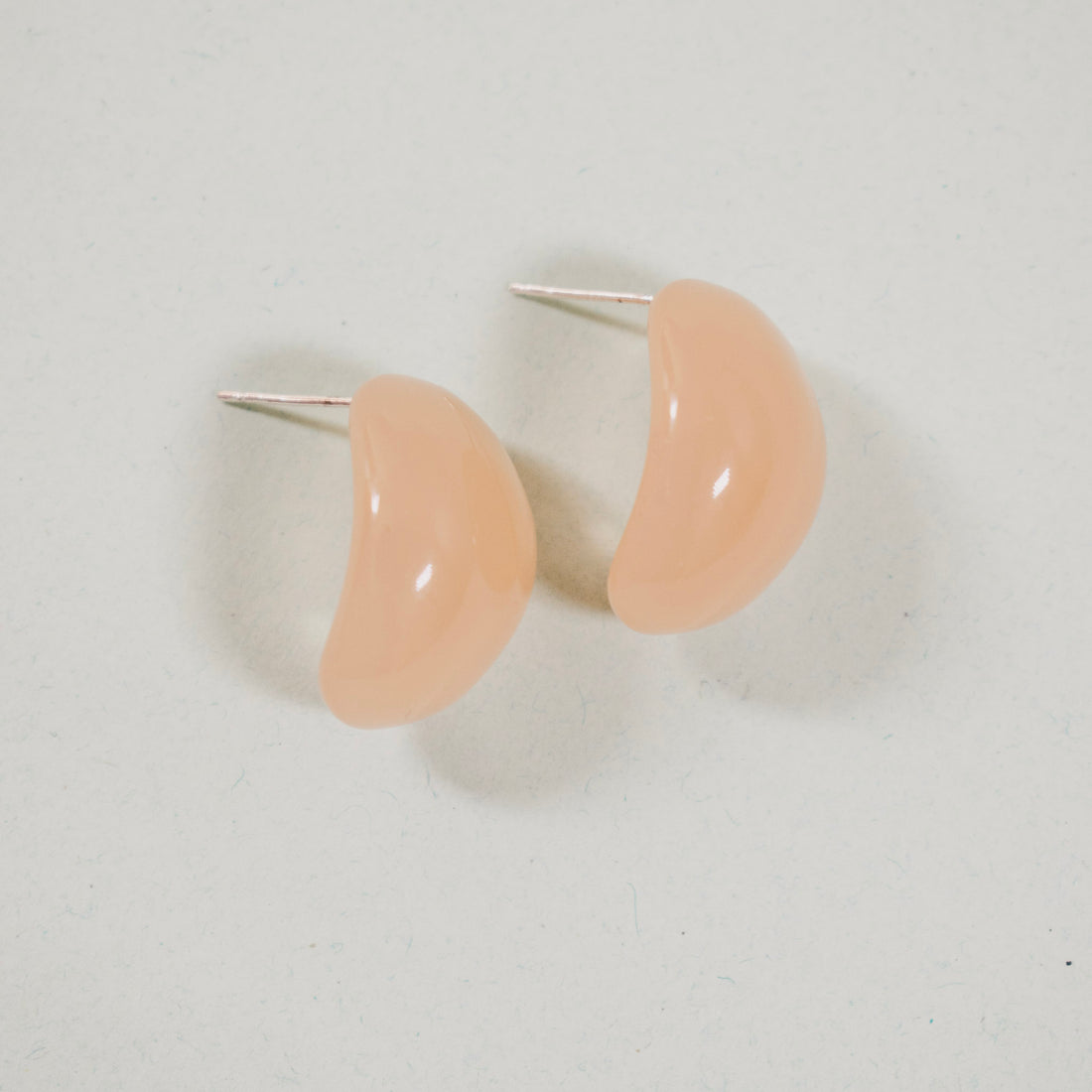 Aretes Acrílico Cristal Salmón
