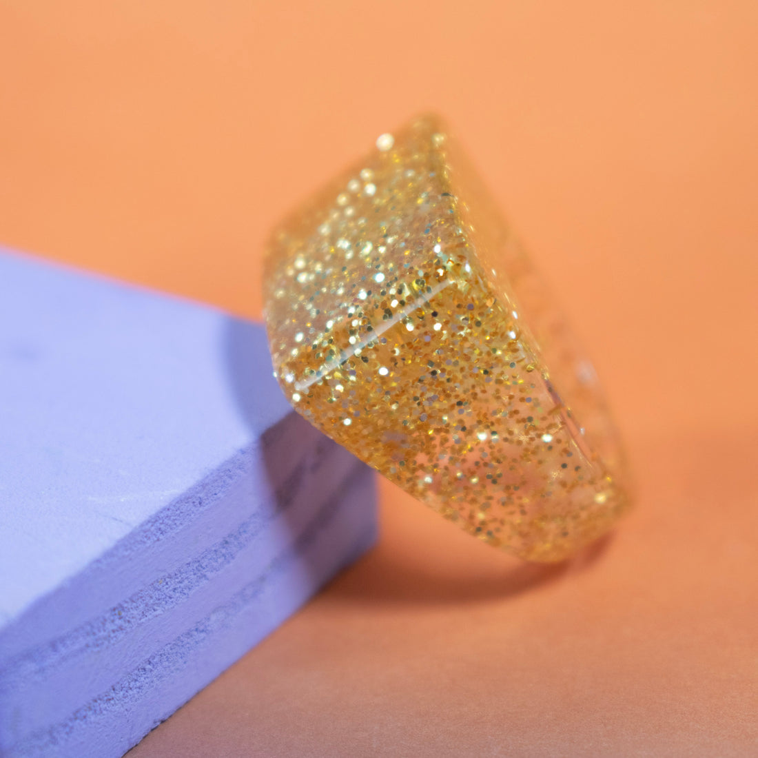 ¡NEW! Anillo Brillo Dorado - Talla 8