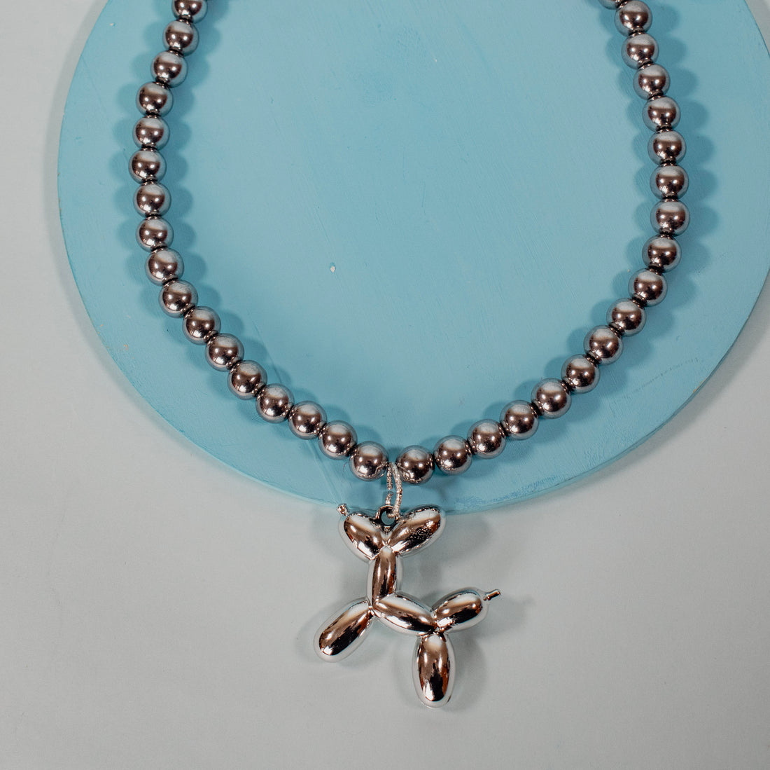 ¡NEW! Collar Pet Globo Plateado