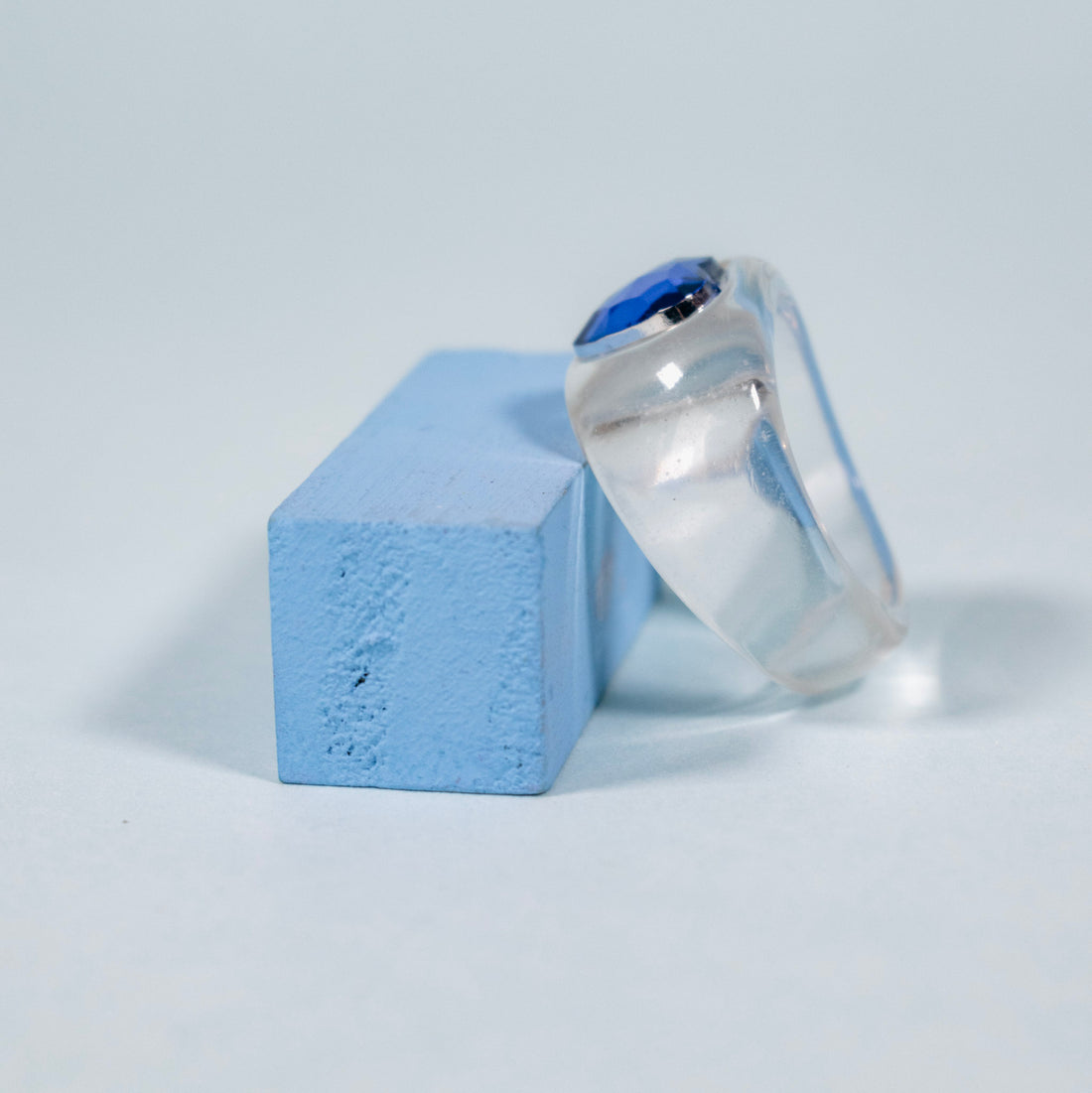¡NEW! Anillo Mini corazón azul - Talla única 7.5