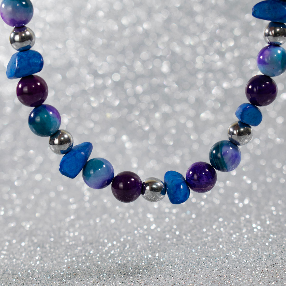 ¡NEW! Collar Esferas Purpura