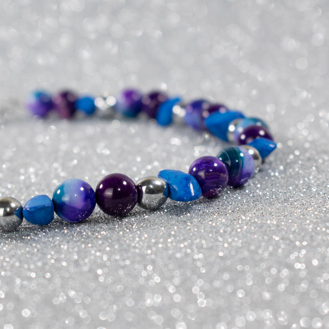 ¡NEW! Collar Esferas Purpura