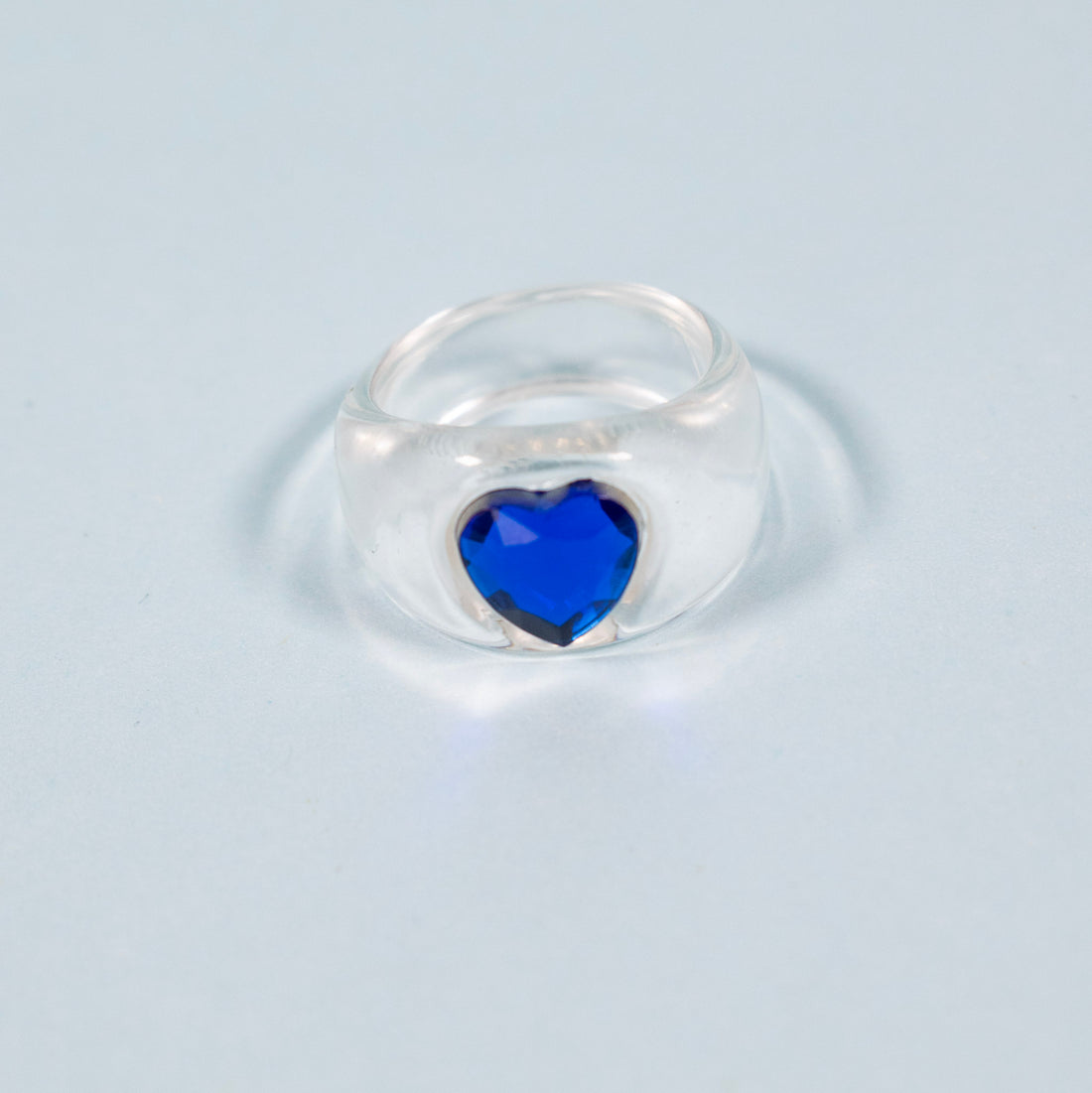 ¡NEW! Anillo Mini corazón azul - Talla única 7.5