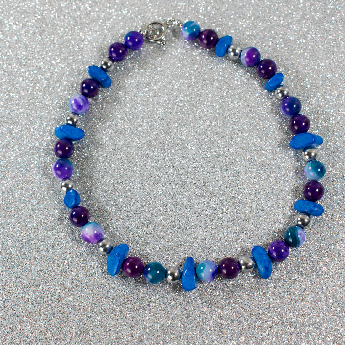 ¡NEW! Collar Esferas Purpura