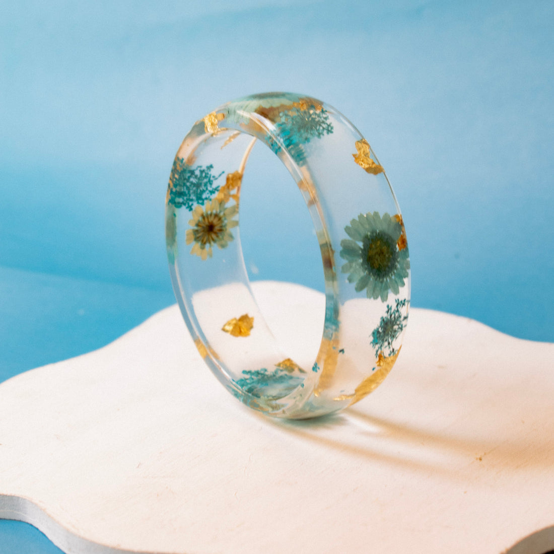 Pulsera Aura Silvestre Azul - Gruesa