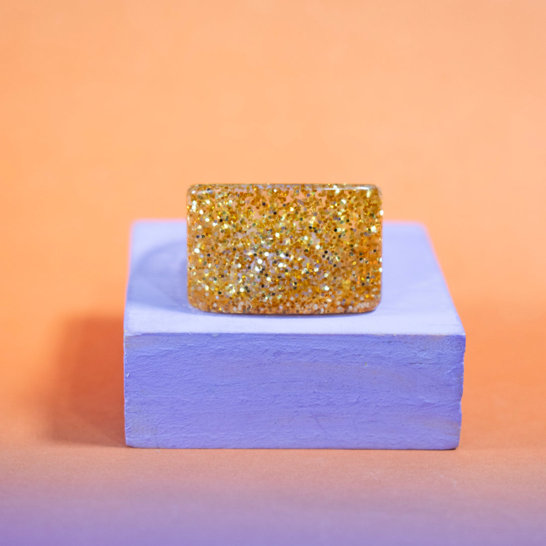 ¡NEW! Anillo Brillo Dorado - Talla 8