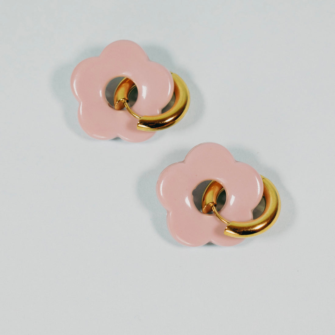 ¡NEW! Aretes Floral Rosa