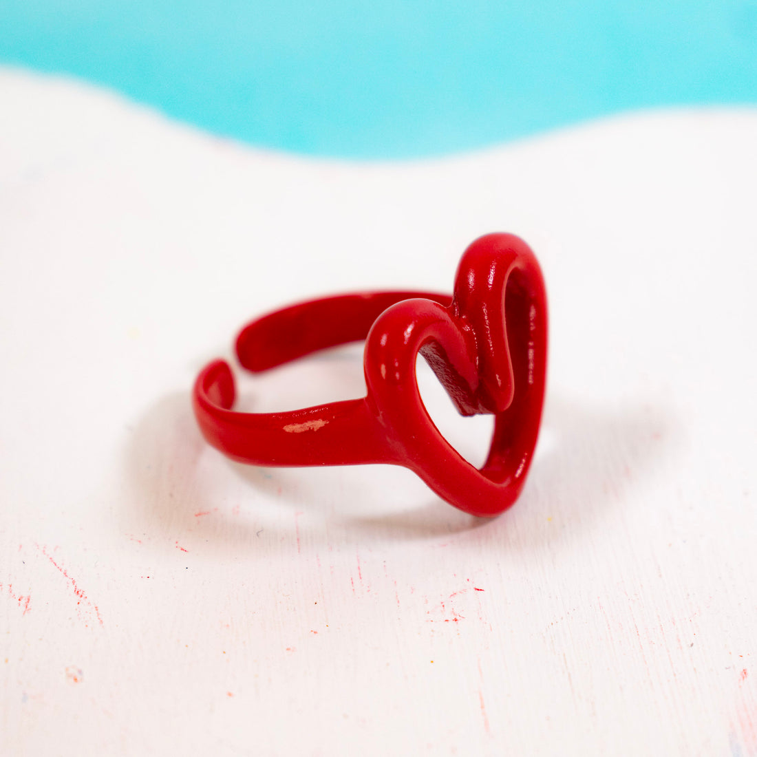 Anillo amor Rojo- Talla 7.5 Ajustable