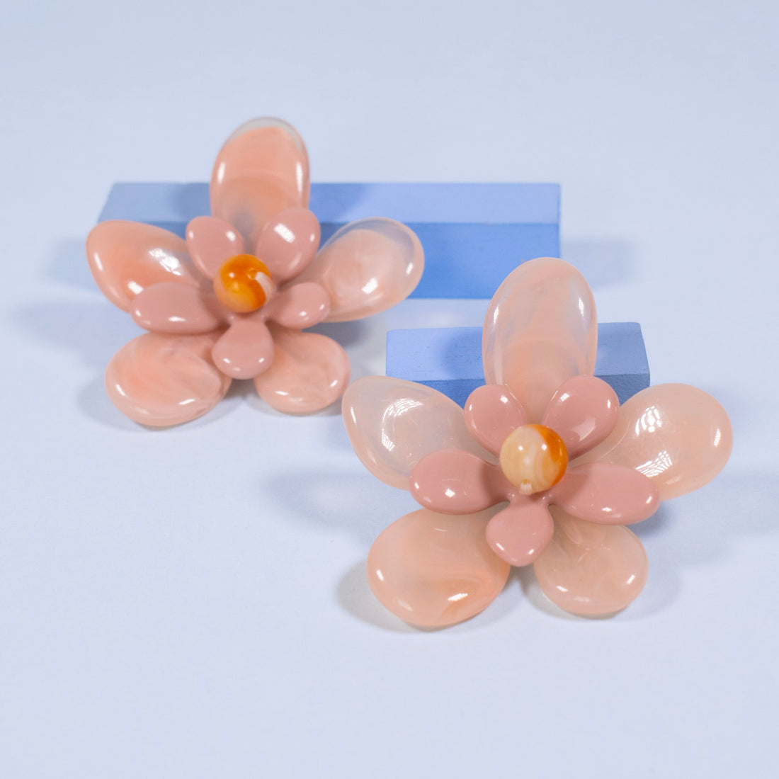 ¡NEW! Aretes Flor Palo de rosa