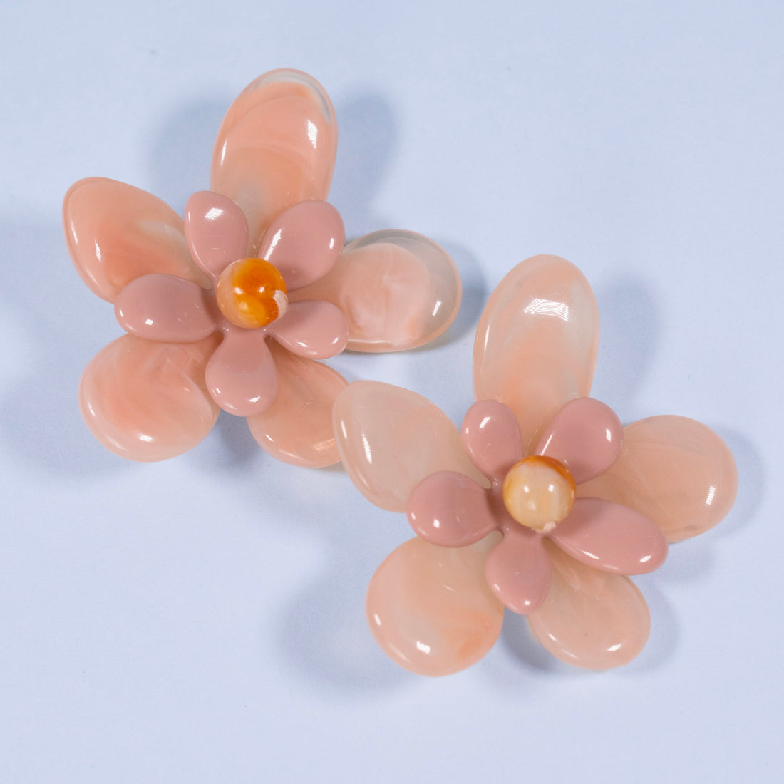 ¡NEW! Aretes Flor Palo de rosa