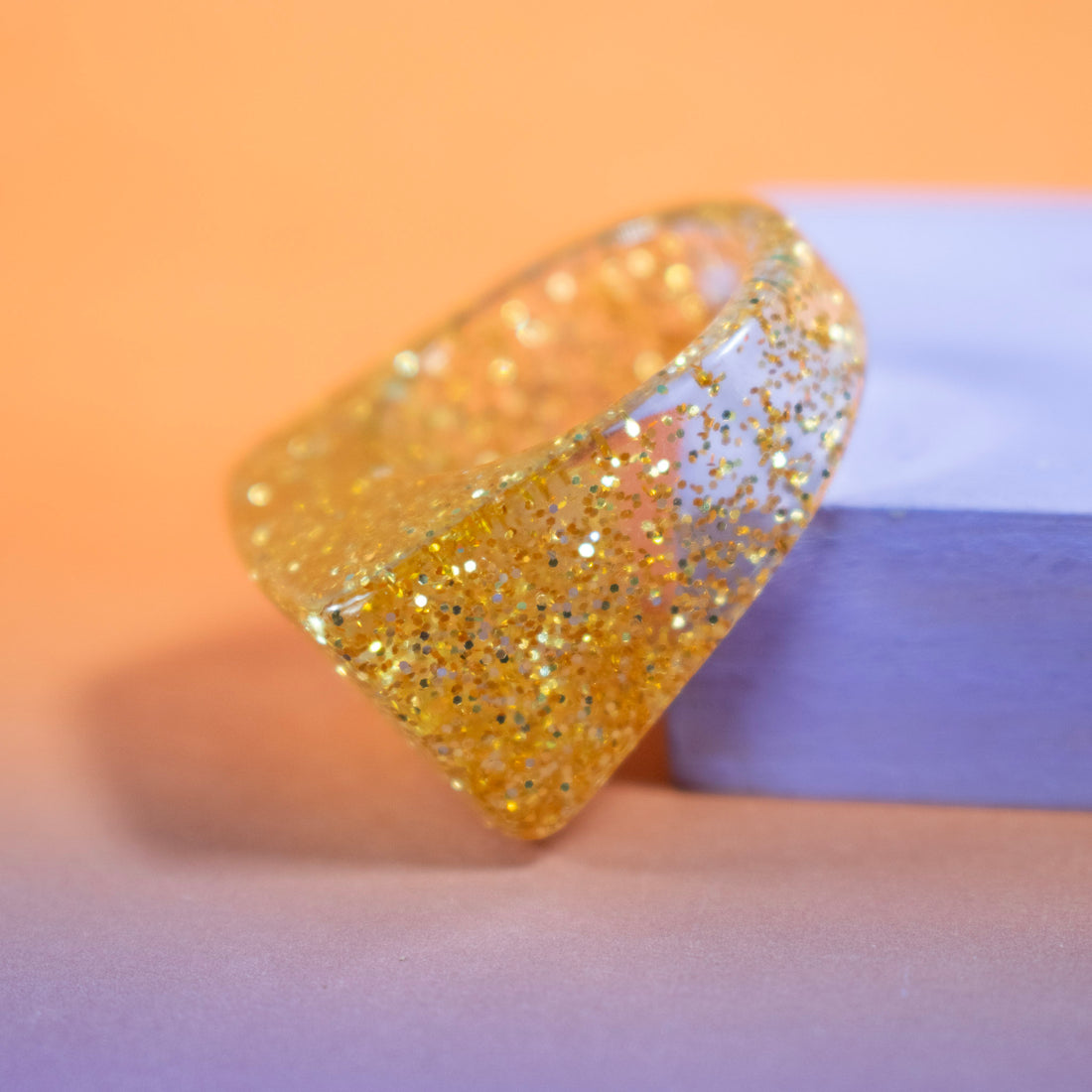 ¡NEW! Anillo Brillo Dorado - Talla 8