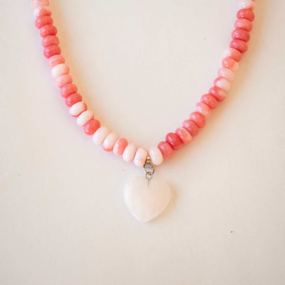 Collar cuentas de Agatá Rosa