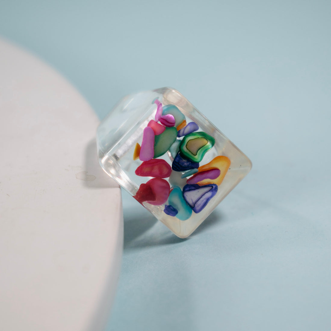 Anillo Acrílico Interior Multicolor