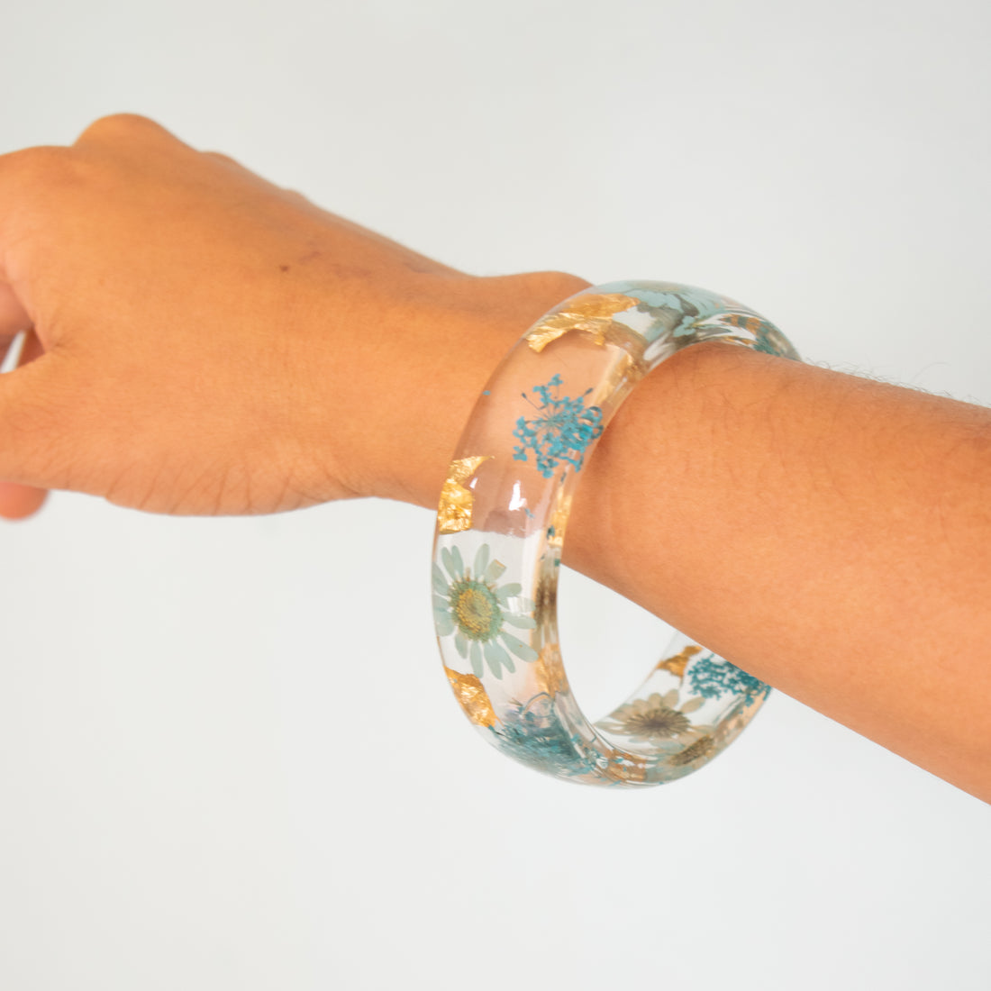 Pulsera Aura Silvestre Azul - Gruesa