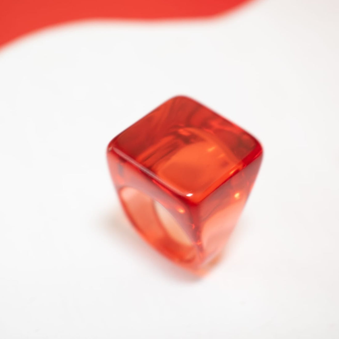Anillo Rubí Rojo Talla Única 8