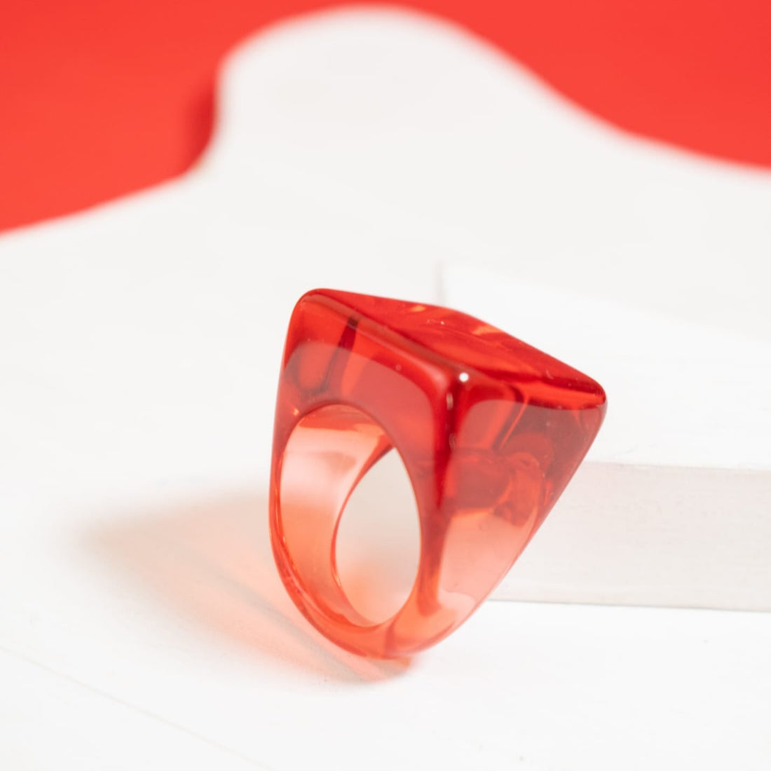 Anillo Rubí Rojo Talla Única 8