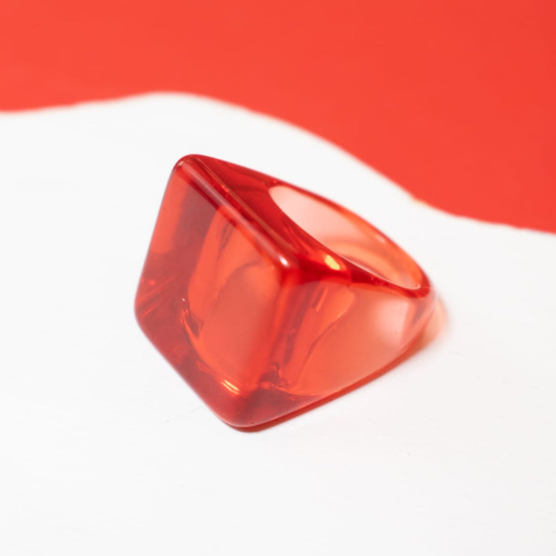 Anillo Rubí Rojo Talla Única 8
