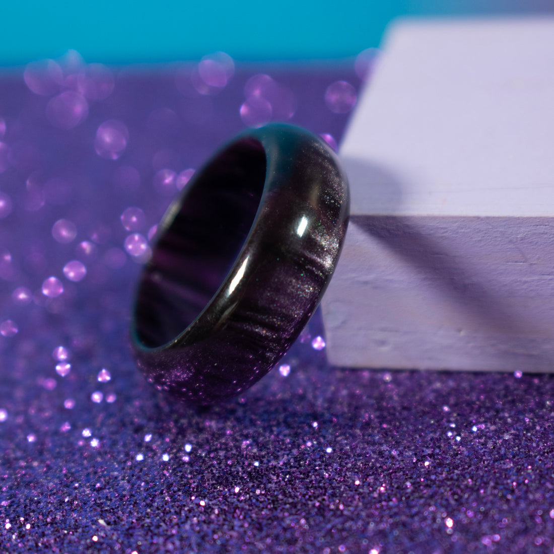 ¡NEW! Anillo aurora morado  - Talla 8.5