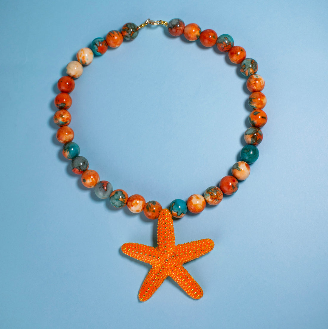 ¡NEW! Collar Luz de Sirena Naranja
