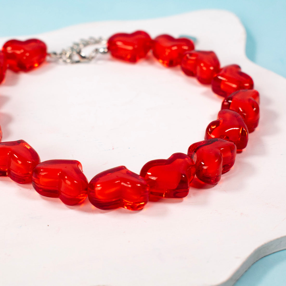 ¡NEW! Collar Corazones Rojo