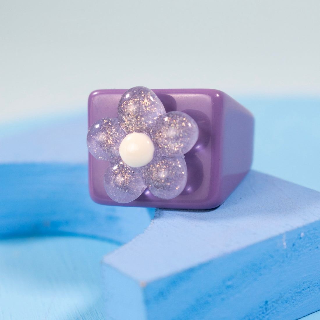 ¡NEW! Anillo Petalo Lila - Talla única 8.5